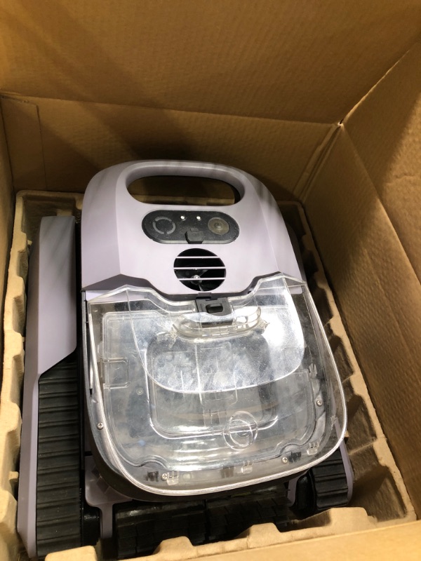 Photo 4 of ****USED***MISSING CHARGER*** (2024 New) Seauto Seal Robotic Pool Vacuum, Wall-Climbing, Automatic Pool Cleaner, Suitable for Walls and Floors of 1614 Square Feet Pool?Gray Black?