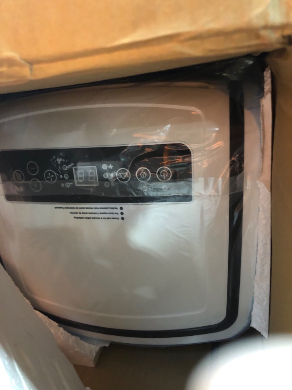 Photo 3 of ****USED*** Honeywell 9,000 BTU Portable Air Conditioner for Bedroom, Living Room, Apartment, 115V, Cools Rooms Up to 400 Sq. Ft. with Dehumidifier & Fan, 24-hour Timer, Remote, White/Black Up to 400 Sq. Ft. White/Black