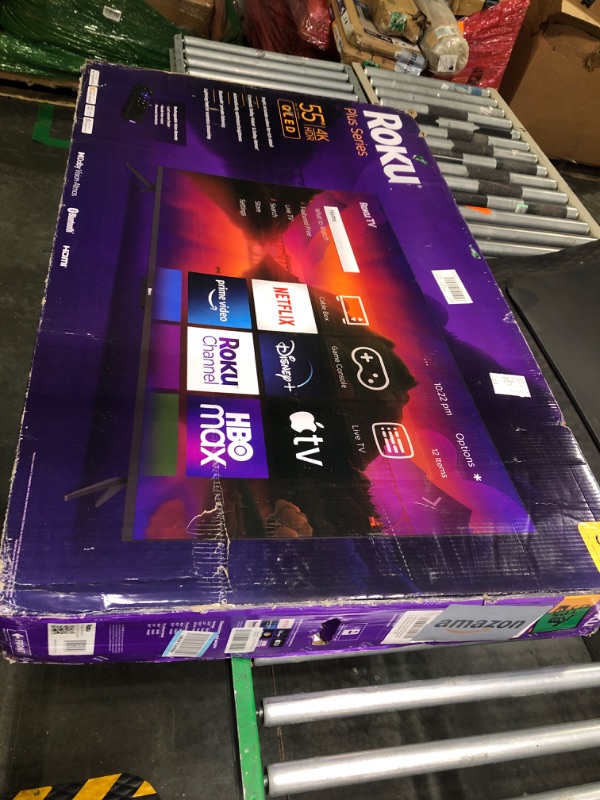 Photo 1 of ***SELLING AS PARTS - FINALE SALE - NO RETURNS****
Roku 55" Plus Series 4K Dolby Vision HDR10+ QLED Smart RokuTV with Voice Remote Pro, Striking 4K Resolution, Automatic Brightness, Dolby Vision and HDR10+
