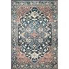 Photo 1 of **ROUND RUG 6 X 6**   Loloi II Skye Collection SKY-08 Denim/Brick 6'-0" x 6'-0", 13" Thick, Round,Area Rug,Soft,Durable,Vintage Inspired,Distressed,Low Pile,Non-Shedding,Easy Clean,Printed,Living Room Rug