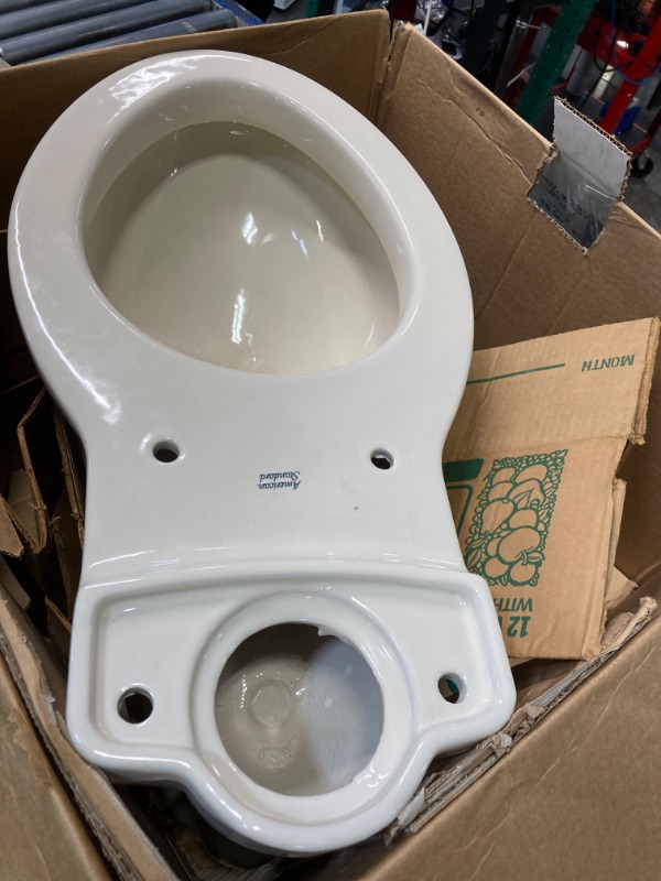 Photo 2 of ****BOTTOM SECTION ONLY AS PICTURED***American Standard Cadet 3 Elongated Flowise Two-Piece High Efficiency Toilet with 12-Inch Rough-In, Bone Bone