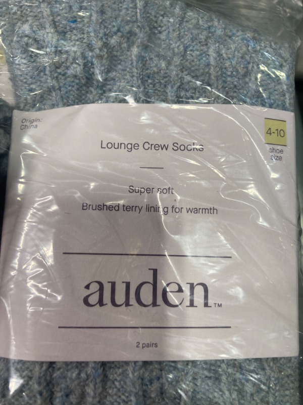 Photo 3 of ****FINAL SALE, NO RETURNS***6 PACK BUNDLE OF Women's Brushed Terry Lined Cozy Crew Socks - Auden™ 4-10
