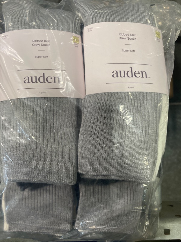 Photo 3 of ****FINAL SALE, NO RETURNS****4 PACK BUNDLE OF Women's Ultra Soft Everyday Rib-Knit 4pk Crew Socks - Auden™ 4-10
