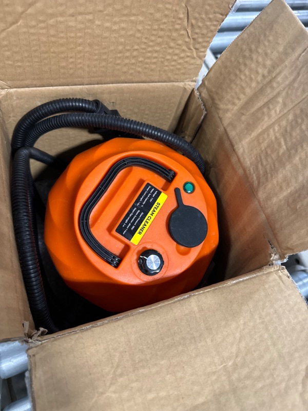 Photo 3 of ****USED** Steam Cleaner 2500W High Pressure Steamer for Cleaning,Handheld Steam Cleaner for Home Use,Hardwood Floor Steam Cleaner for Upholstery,Kitchen,Bathroom,Grout and Tile, 22*21*22cm, Orange