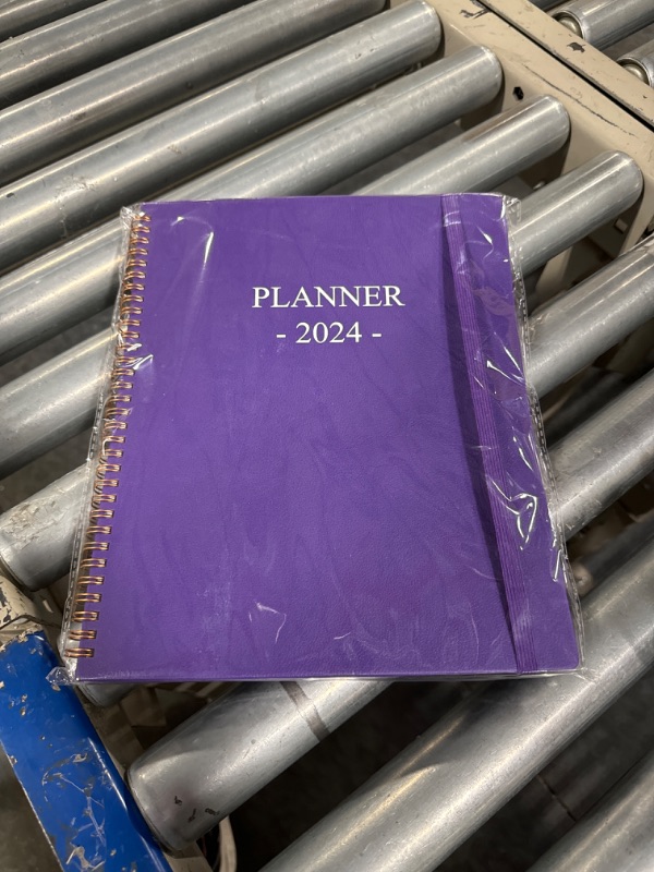 Photo 2 of 2024 Planner - Large 2024 Weekly & Monthly Planner, 8.5" X 11" Planner 2024 from January 2024 - December 2024, Perfect to Organize Your Daily Life, Purple A4 Purple-PU