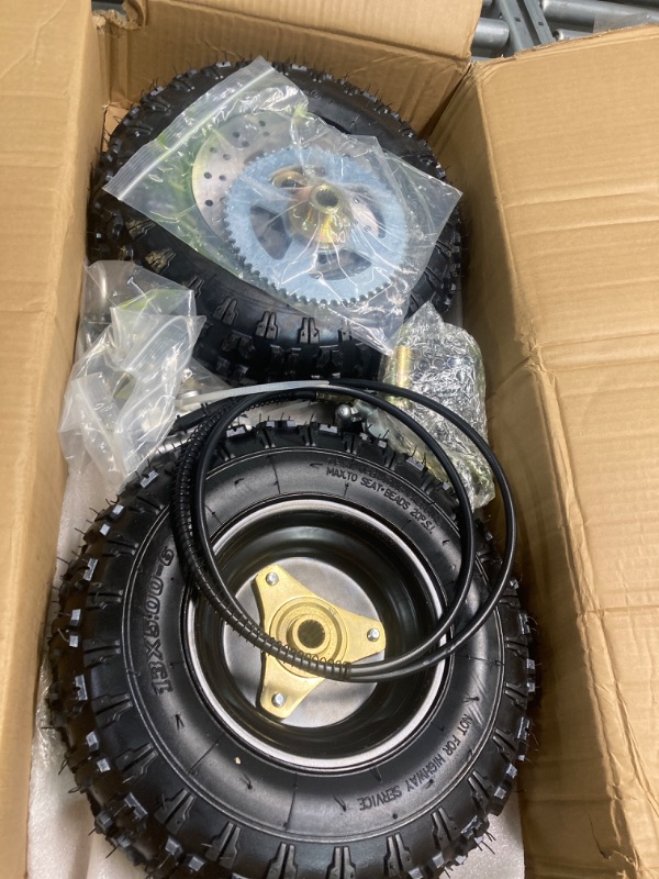 Photo 1 of Bruce & Shark 29" Rear Axle Assembly Complete Wheel Hub Kit for Go Kart Quad Trike Drift Bikes go kart wheels go kart rear axle kit