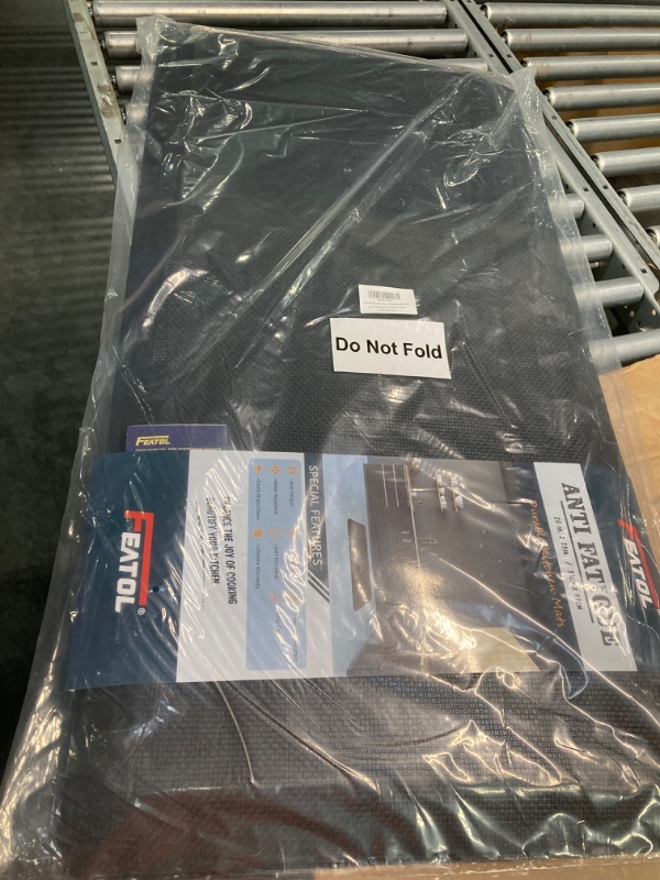 Photo 1 of ****USED***BACK OF MAT IS CUT**PLEASE SEE PHOTOS**** FEATOL Extra Thick Anti Fatigue Mat Floor Mat (20" x 39", Black), Standing Office Desk Mat Memory Foam Cushioned Anti Fatigue Ergonomic Kitchen Mats Comfort Standing Pad NOT PVC 9/10 Inch Thick Black 20