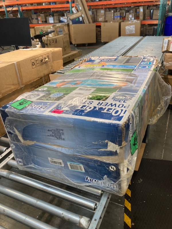 Photo 2 of *****AS IS NO RETURNS****** SALES FOR PARTS ONLY****
Bestway Oval Above Ground Pool Set (10' x 6'7" x 33")| Includes Filter Pump & ChemConnect Dispenser