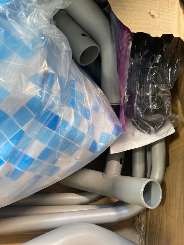 Photo 4 of *****AS IS NO RETURNS****** SALES FOR PARTS ONLY****
Bestway Oval Above Ground Pool Set (10' x 6'7" x 33")| Includes Filter Pump & ChemConnect Dispenser