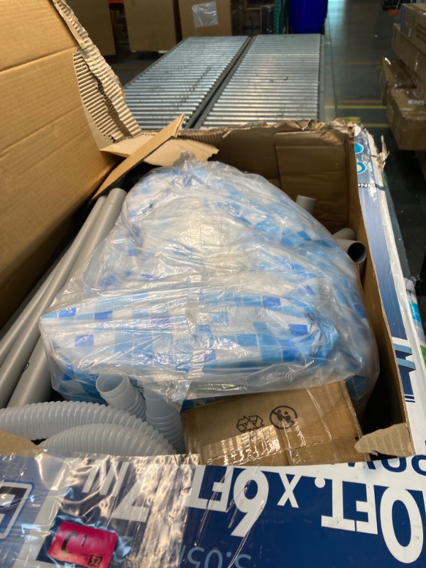 Photo 3 of *****AS IS NO RETURNS****** SALES FOR PARTS ONLY****
Bestway Oval Above Ground Pool Set (10' x 6'7" x 33")| Includes Filter Pump & ChemConnect Dispenser