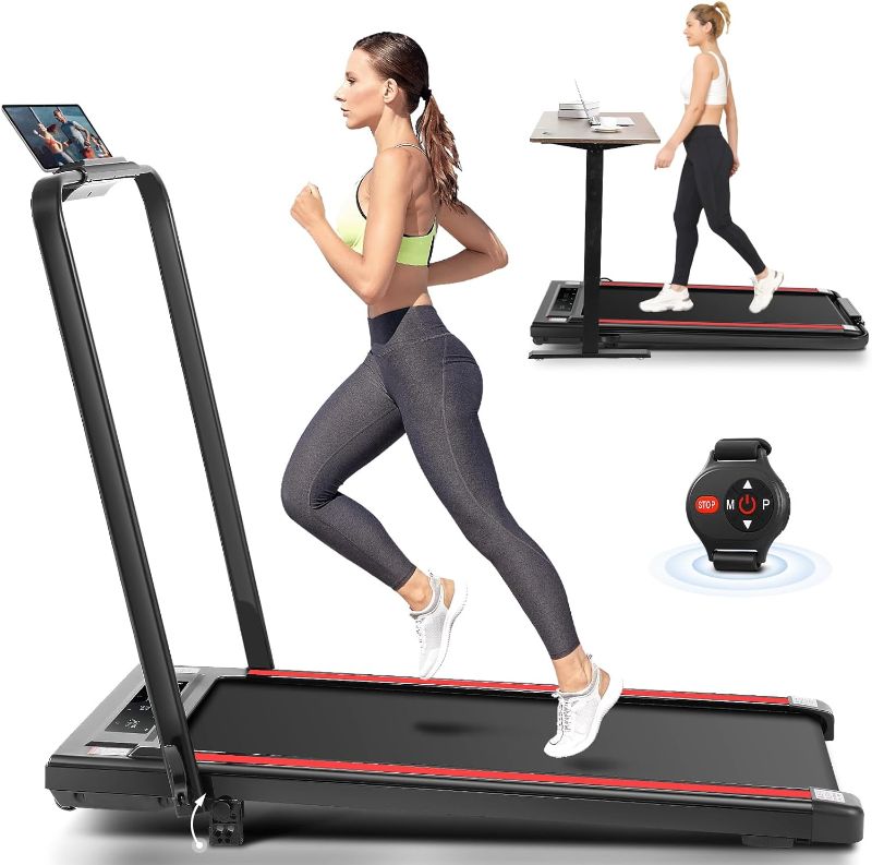 Photo 1 of 
ANCHEER Under Desk Treadmill with Incline, 3 in 1 Walking Pad Treadmill with Remote Control, 2.5HP Folding Treadmill for Home, 300lbs Weight Capacity Quiet...
