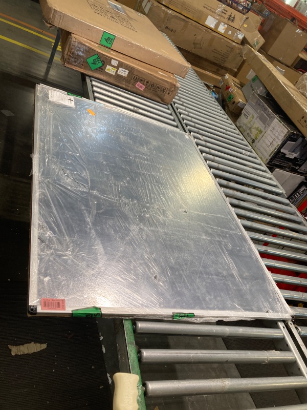 Photo 1 of ***USED** VIZ-PRO Magnetic Whiteboard/Dry Erase Board, 48 X 36 Inches, Silver Aluminium Frame
