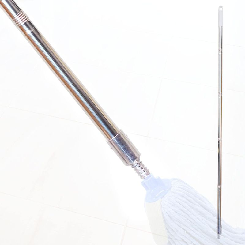 Photo 1 of 
The Crown Choice Stainless Steel Adjustable Mop Pole (54 Inches) – Mop Handle Replacement Pole with Adjustable Height – Rust Free and Easy Grip Wide Handle...
