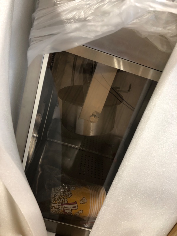 Photo 4 of ****USED***FOR PARTS ONLY***SOLD AS IS NO RETURNS**ALL SALES ARE FINAL*** Commercial Popcorn Machine, 1200W Countertop Popcorn Maker with 12 Oz Kettle, 10 Pcs Popcorn Buckets, Digital Display for 80 Cups per Batch, Theater Style Popcorn Poppers 12OZ Table