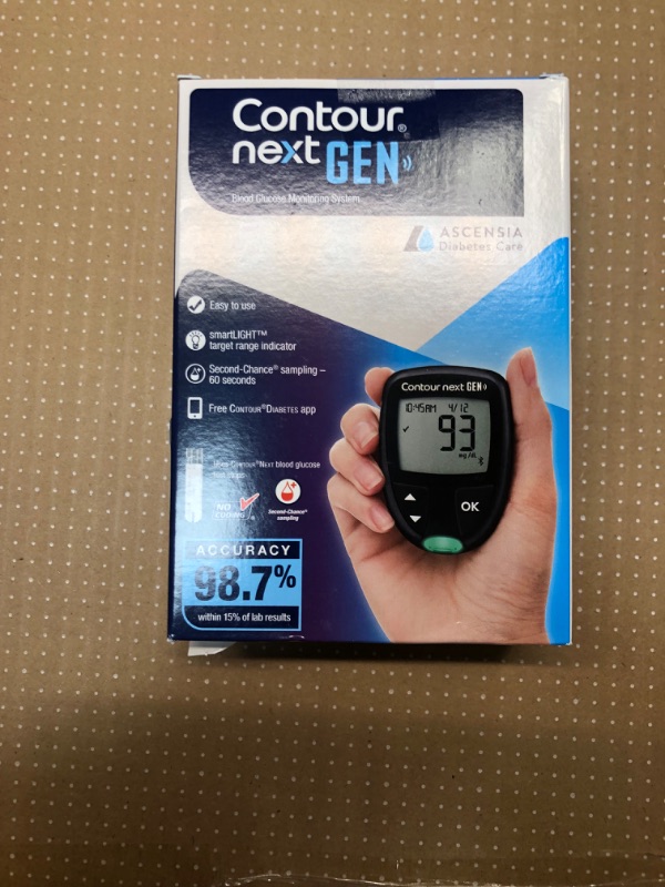 Photo 2 of Ascensia CONTOUR NEXT GEN Blood Glucose Monitoring System – All-in-One Kit for Diabetes with Glucose Monitor and 20 Test Strips For Blood Sugar & Glucose Testing