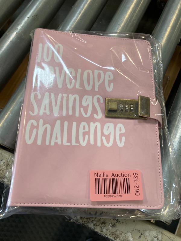 Photo 2 of 100 Envelope Challenge Binder with Lock, 100 Envelopes Money Saving Challenge,A5 Savings Challenges Budget Binder with Cash Envelopes,Savings Challenges to Book Save $5050(Pink)