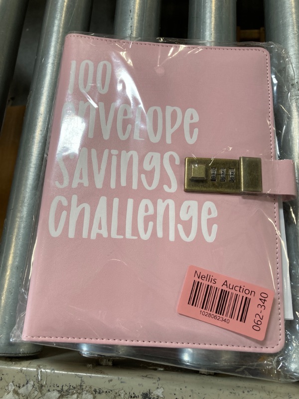 Photo 2 of 100 Envelope Challenge Binder with Lock, 100 Envelopes Money Saving Challenge,A5 Savings Challenges Budget Binder with Cash Envelopes,Savings Challenges to Book Save $5050(Pink)