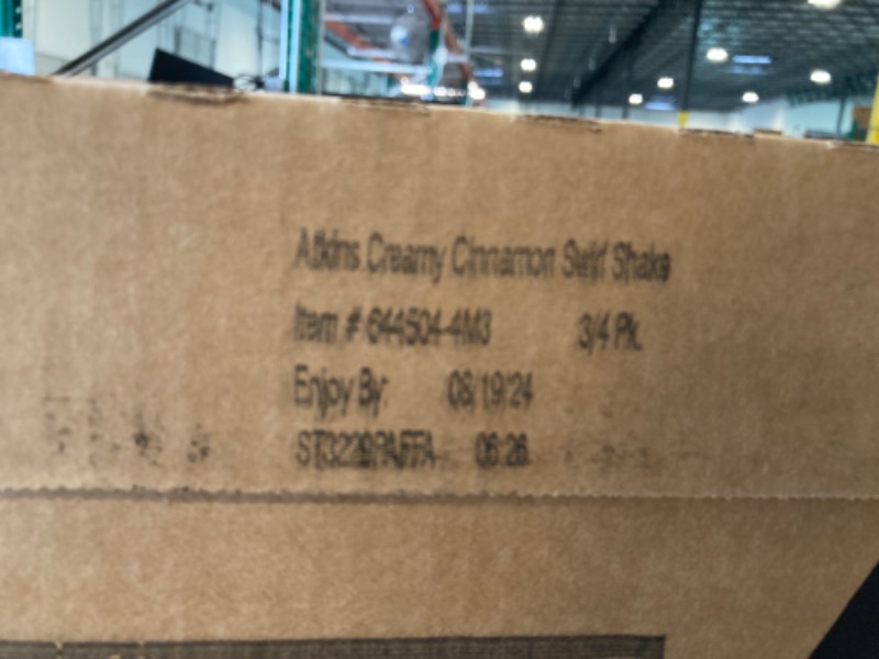 Photo 1 of ****BEST BY 08 19, 2024***
Atkins Creamy Cinnamon Swirl Protein Shake, 15g Protein, Low Glycemic, 2g Net Carb, 1g Sugar, Keto Friendly, 12 Count
