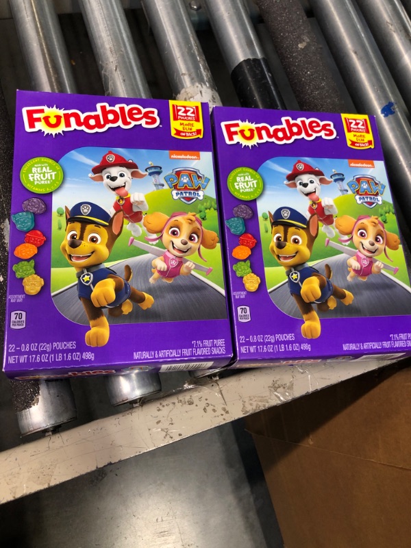 Photo 2 of ***2 pack***Funables Fruit Snacks, Paw Patrol Fruit Flavored Snacks, 0.8 Ounce Pouches (22 Count)