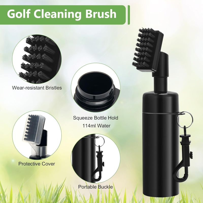 Photo 1 of ***similar***Golf Club Cleaner Brush with Water for Club Bag Balls Shoe Golf Club Brush Groove Brush Golf Club Cleaning Kit for Golf Bag Accessories Must Haves Personalized Gifts for Men Women Dad Son Boyfriend Golf Cleaner Brush w/ Head