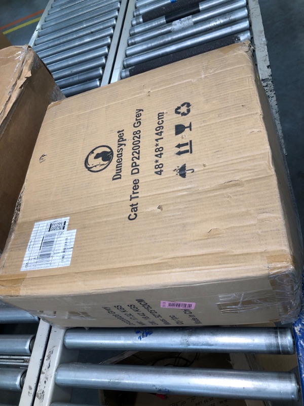 Photo 1 of MUTICOR 66 Inches Multi-Level Large Cat Tree Tower for Indoor Big Cats/Cozy Plush Perches/Cat Condo/Sisal Scratching Posts/Hammock and Baskets/Cat Activity Center Play House/Wide Base/Grey