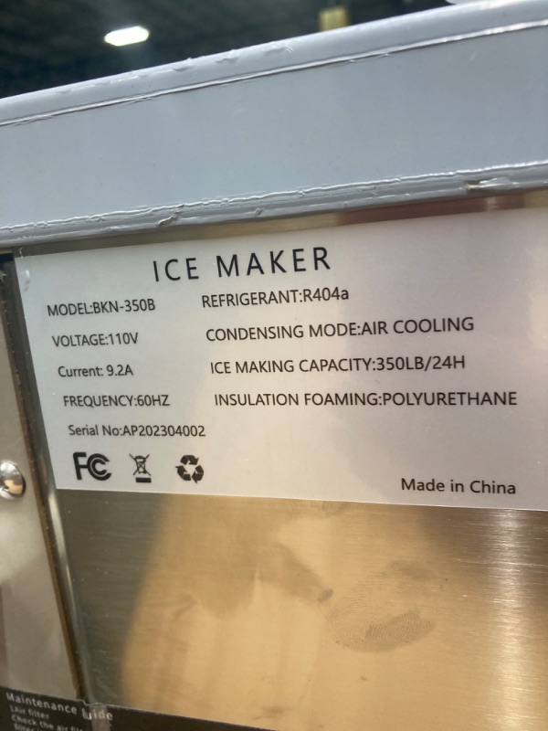 Photo 3 of ****i pc***** SIMILAR
YITAHOME Commercial Ice Maker Machine 550LBS/24H with 360 LBS Storage Bin, Industrial Ice Machine with Ice Scoop & Bucket, Stainless Steel Industrial Ice Maker for Restaurant Bar Business Cafe Shop