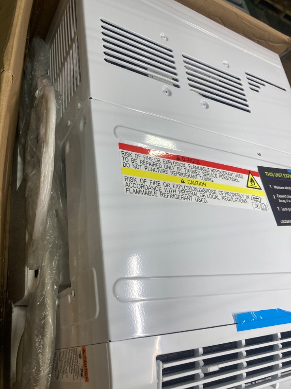 Photo 6 of ****USED***AC UNIT NOT GETTING COLD**** GE Profile ClearView Inverter Window Air Conditioner Unit, 12,200 BTU,115 Volt,U-Shaped Adjustable Depth,Energy Efficient Cooling up to 550 sq ft.,Ultra Quiet, SMART Home Capable,Includes Remote,White 12200 BTU Inve