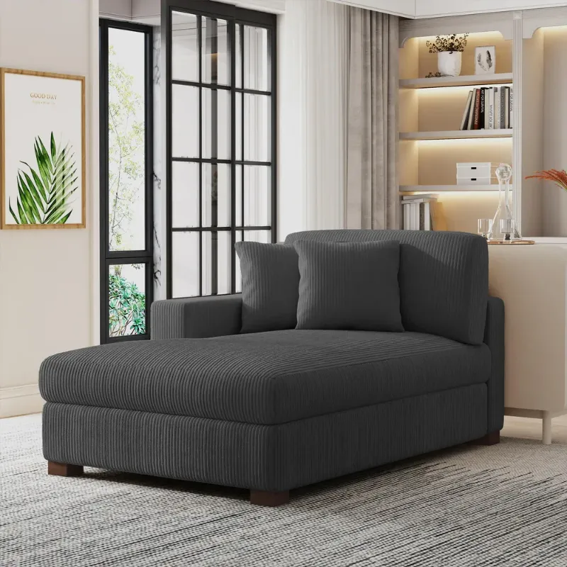 Photo 1 of Convertible Sectional Sofa, L Shaped Couch with Reversible Chaise for Small Space, Dark Grey