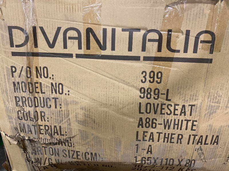 Photo 1 of ***A LITTLE STAIN***
DIVANITALIA  989-L PRODUCT LOVESEAT Power Reclining