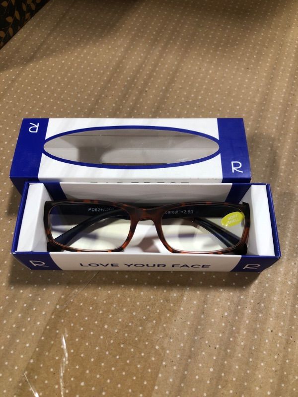 Photo 1 of Readerest 2.50 Magnification Blue Light Blocking Computer Glasses