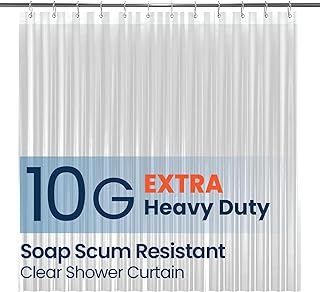 Photo 1 of  Bathroom Shower Curtain - Waterproof Plastic Shower Curtain Premium PEVA Non-Toxic with Rust