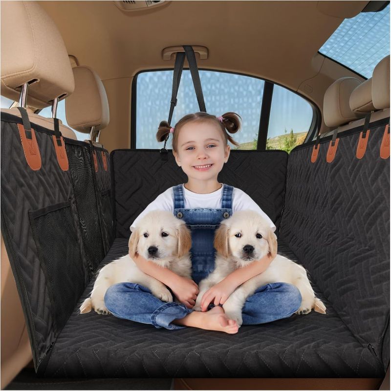 Photo 1 of 
BIKAEIK Back Seat Extender for Dogs, Dog Car Seat Cover with Hard Bottom,Dog Hammock for Car Backseat Protector Waterproof Dog Car Seat Bed with Mesh Window...