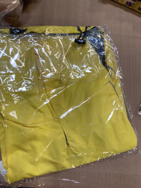 Photo 3 of ***USED***SIZE MEDIUM*** Waterproof Raincoat, Waterproof Dog Raincoat with Reflective Strip, Dog Zip Raincoat with Reflective Buttons, Waterproof Dog Raincoat Jacket for Size  Available Yellow Red Navy Blue Medium Yellow