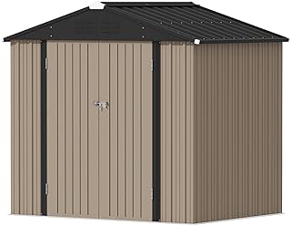 Photo 1 of 
Devoko Outdoor Storage Shed 6 x 8 FT Lockable Metal Garden Shed Steel Anti-Corrosion Storage House with Single Lockable Door