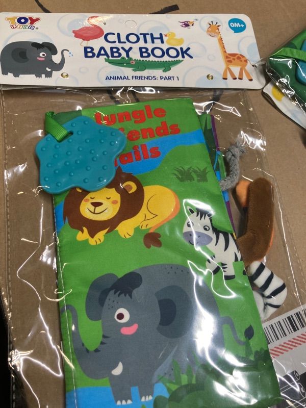 Photo 2 of ***FACTORY SEALED***
TOY Life Soft Baby Book 0-3-6-12 Months Baby Montessori Toys for 1 Year Old Touch and Feel Crinkle Cloth Books for Babies Newborn Infant Sensory Book Baby Crinkle Chew Toys Newborn Gift Set for Boy 1 Pack