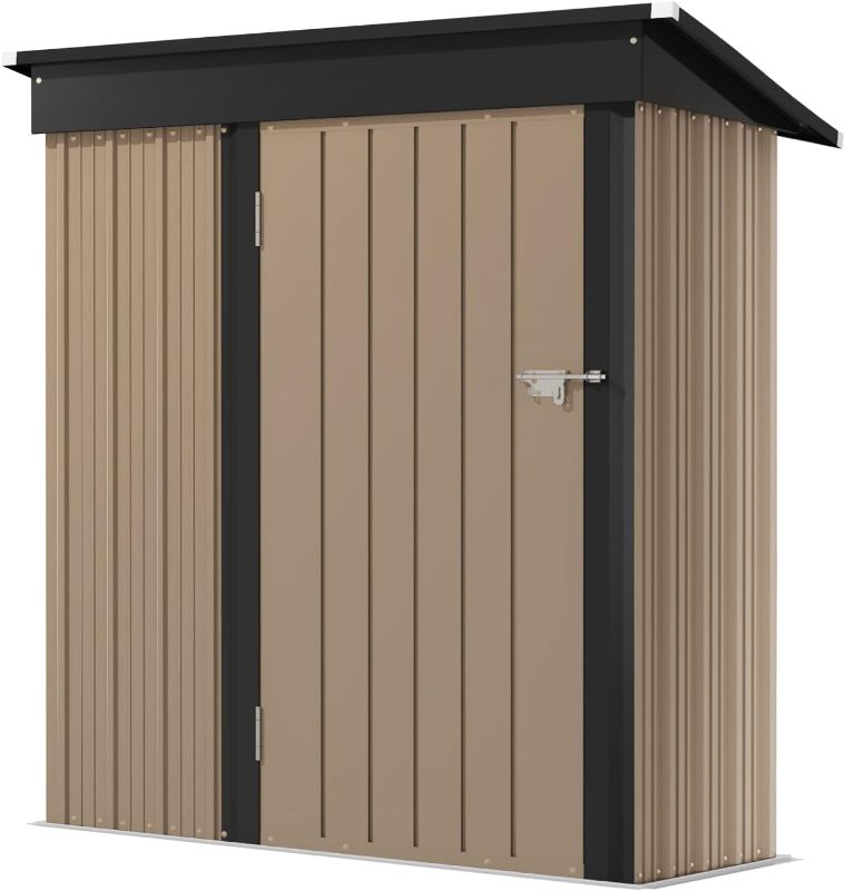 Photo 1 of ***SIMILAR***
Devoko Outdoor Storage Shed 5 x 3 FT Lockable Metal Garden Shed Steel Anti-Corrosion Storage House with Single Lockable Door for Backyard Outdoor Patio (Brown)
