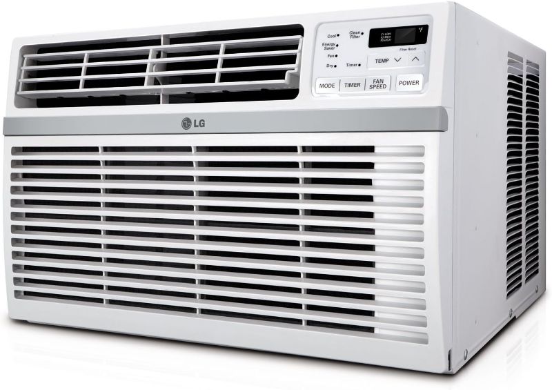 Photo 1 of ***SIMILAR***
LG 8,000 BTU Window Air Conditioner, 115V, Cools 340 Sq.Ft. for Bedroom, Living Room, Apartment, Quiet Operation, Electronic Control with Remote, 3 Cooling & Fan Speeds, Auto Restart, White https://a.co/d/i5WAPUg