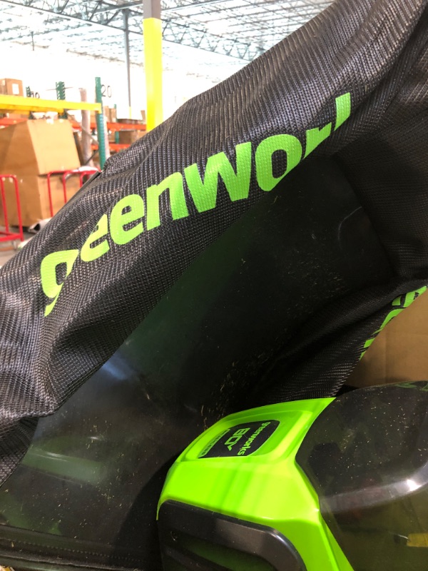 Photo 4 of ***USED****Greenworks 80V 21" Brushless Cordless (Push) Lawn Mower (75+ Compatible Tools), 4.0Ah Battery and 60 Minute Rapid Charger Included 21" Mower (4.0Ah)