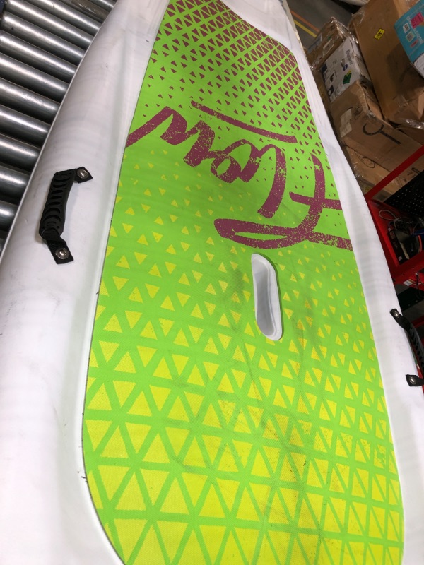 Photo 4 of ***USED****Pelican - SUP - Hardshell Stand-Up Paddleboard - Lightweight Board with a Bottom Fin for Paddling, Non-Slip Deck - Perfect for Youth & Adult 10.6 ft Lime