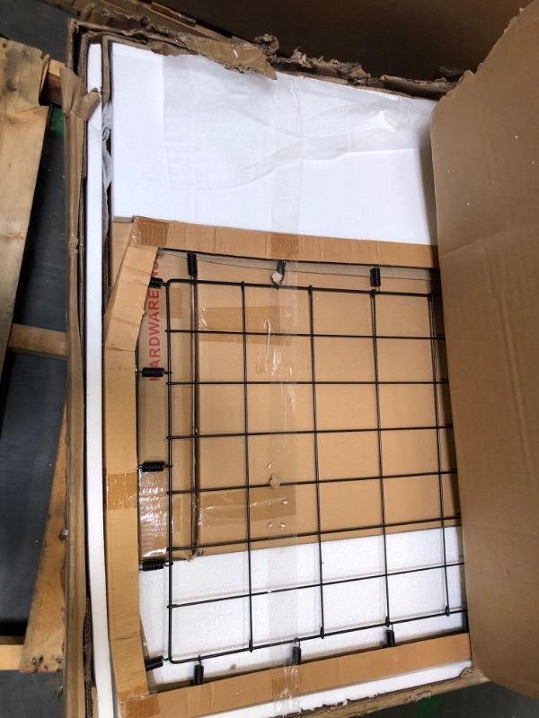 Photo 1 of ***SIMILAR****NAMESAKE Wesley Farmhouse 4-in-1 Convertible Storage Crib in Heirloom White, Greenguard Gold Certified Heirloom White Crib