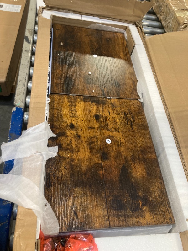 Photo 1 of VASAGLE Bookshelf, 6-Tier Bookcase, Tall Display Shelf, Freestanding Storage Shelf, Room Divider, for Home Office, Living Room, Bedroom, Study, Rustic Brown ULBC61BX Rustic Brown 6-Tier Bookshelf