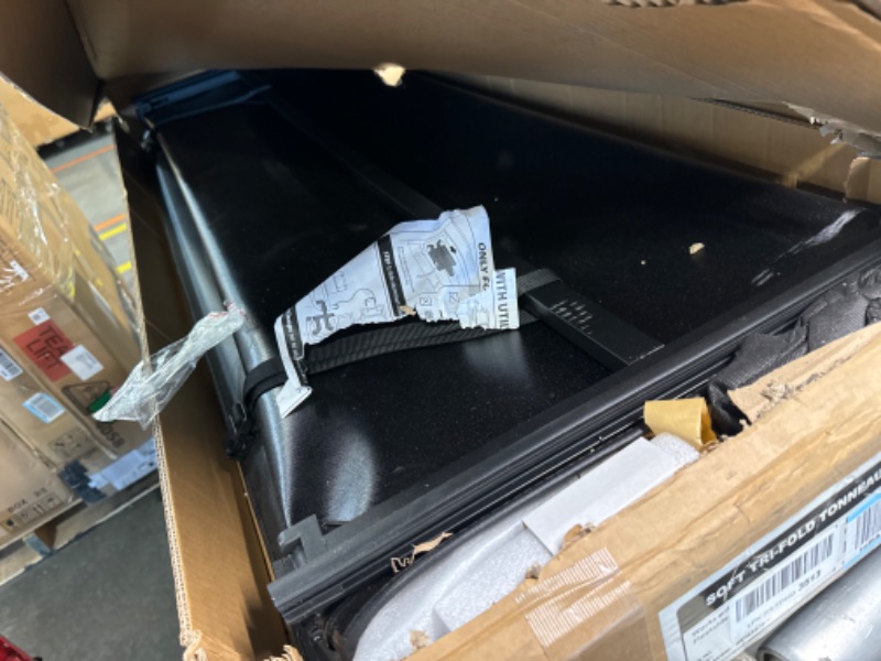 Photo 3 of ****USED*** TACTIK Tri-Fold Soft Panel Tonneau Cover 5.8 ft - Fits 2019-2024 Chevy Silverado/GMC Sierra 1500 with 5.8 ft Beds (New Body) Without Bedside Storage Box
