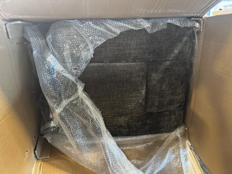 Photo 1 of ***BOX A ONLY/NO BOX B*** Signature Design by Ashley Tulen Modern Manual Pull Tab Rocker Recliner, Dark Gray
