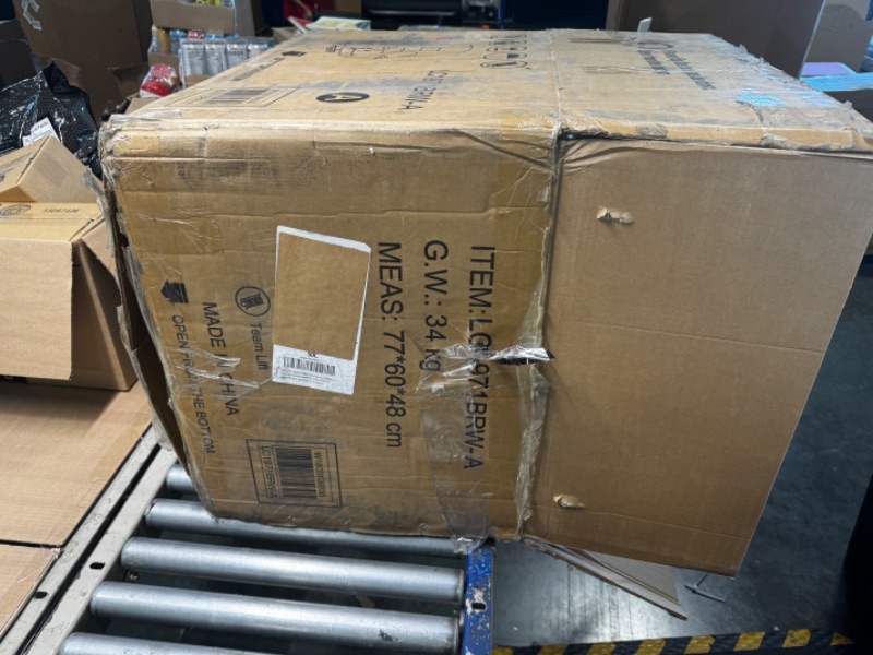 Photo 1 of ***BOX A ONLY/NO BOX B*** Signature Design by Ashley Tulen Modern Manual Pull Tab Rocker Recliner, Dark Gray
