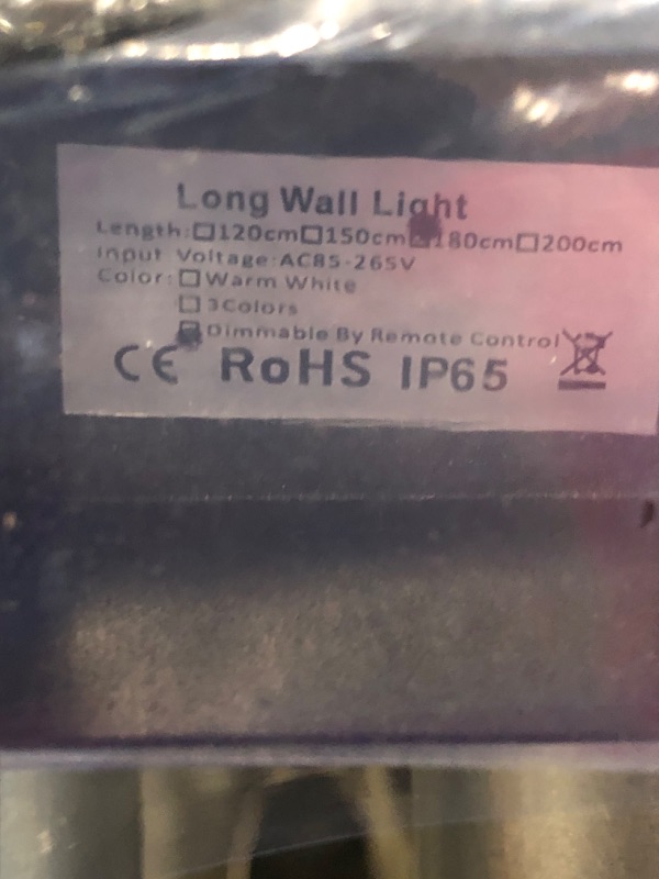 Photo 4 of ****USED***PLEASE SEE PHOTOS long wall light 150 cm dimmable remote control