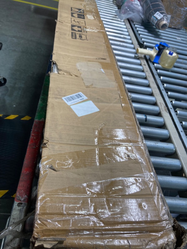 Photo 1 of ***DAMAGE ON THE BOX*** EaseLife 42in x 84in Sliding Barn Wood Door,Interior Doors,DIY Assemblely,Solid Natural Spruce Panelled Slab,Easy Install,Apply to Rooms & Storage Closet,K-Frame