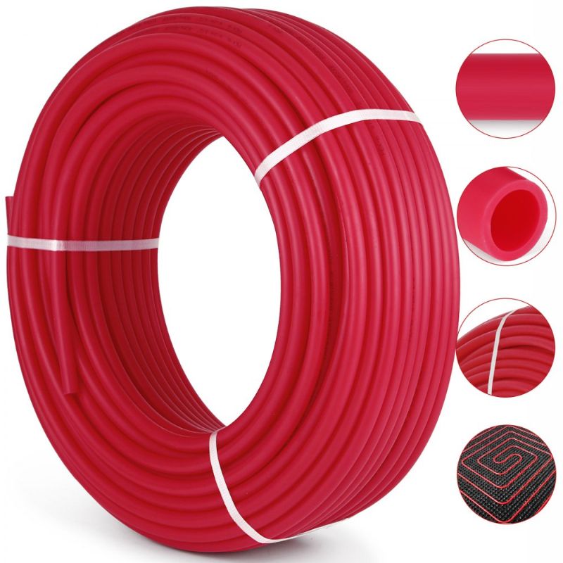 Photo 1 of ***DAMAGE ON THE BOX*** VEVOR PEX Pipe, 1 Inch x 500 FT PEX Tubing, Non Oxygen Barrier Red PEX-B Pipe, Flexible PEX Water Line for RV Sewer Hose, Plumbing, Radiant Heating Red 500FT Pex Piping