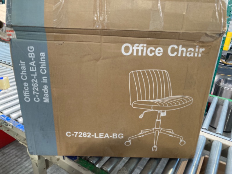 Photo 2 of ***USED***PARTS ONLY***SOLD AS IS NO RETURNS***ALL SALES ARE FINAL*** roduct similar to the original photo*** OFFICE CHAIR C-7262-LEA-BG BEIGE 