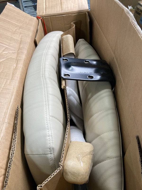 Photo 1 of ***USED***PARTS ONLY***SOLD AS IS NO RETURNS***ALL SALES ARE FINAL*** roduct similar to the original photo*** OFFICE CHAIR C-7262-LEA-BG BEIGE 