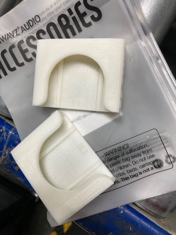 Photo 1 of BRAINWAVZ Adhesive Wall Mount for Blink Mini Camera, 2 Pack, No Hassle Holder, Strong 3M VHB Tape, No Screws, No Mess Install, Bracket Stand (White)